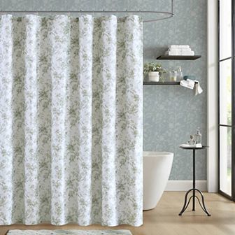 Laura Ashley Walled Garden Floral Shower Curtain