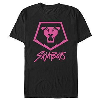 Men's KPop Saja Boys Lion Stamp Graphic Tee