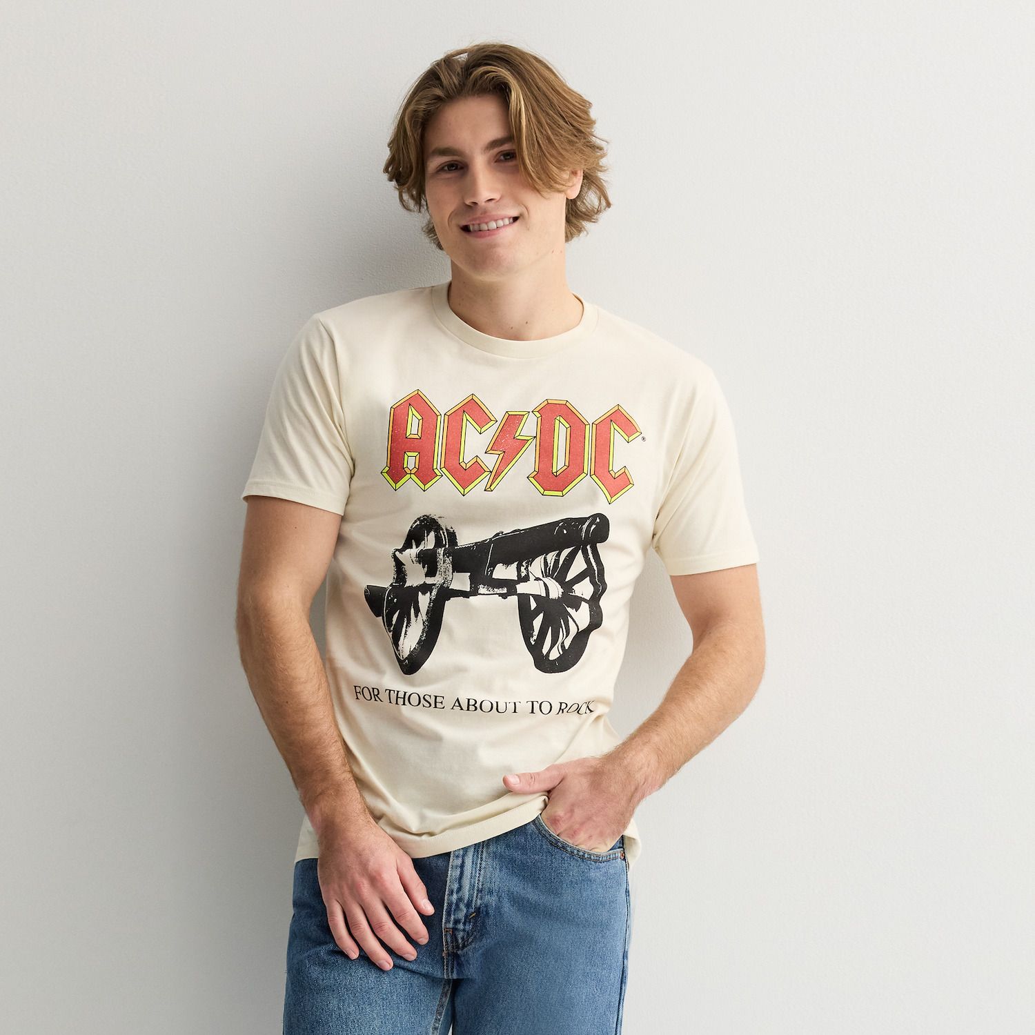 Мужская футболка ACDC "For Those About To Rock" Cannon Shine Graphic