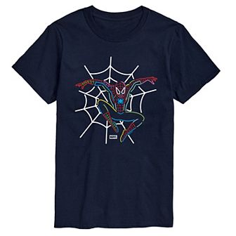Men's Marvel Spider-Man Neon Graphic Tee
