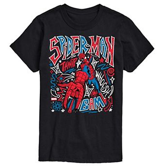 Men's Marvel Spider-Man Doodles Graphic Tee