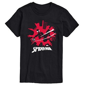 Men's Marvel Spider-Man Miles Morales Skyline Graphic Tee