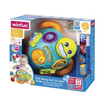 Winfun Bilingual Pull Along Sort 'N Learn Turtle Toy