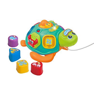 Winfun Bilingual Pull Along Sort 'N Learn Turtle Toy