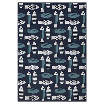 Sonoma Goods For Life® Fish Indoor / Outdoor Area Rug