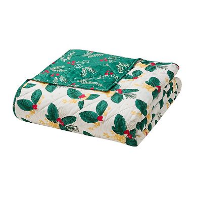 Hallmark Poinsettia Holiday 3-pc. Quilt Set with Shams