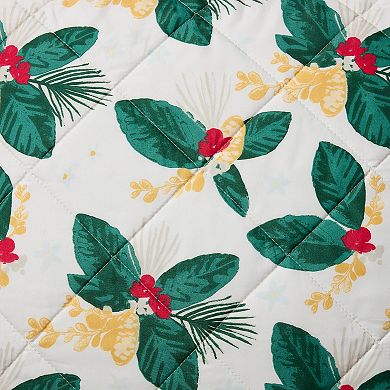 Hallmark Poinsettia Holiday 3-pc. Quilt Set with Shams