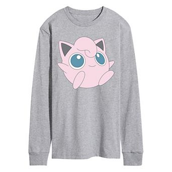 Men's Pokémon Jigglypuff Oversized Long Sleeve Graphic Tee