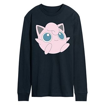 Men's Pokémon Jigglypuff Oversized Long Sleeve Graphic Tee