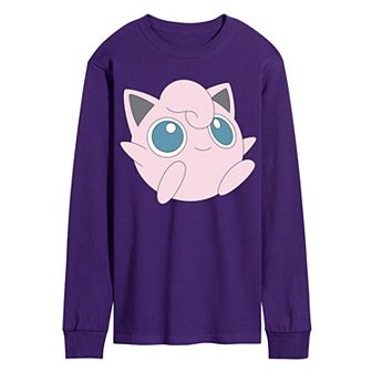 Men's Pokémon Jigglypuff Oversized Long Sleeve Graphic Tee