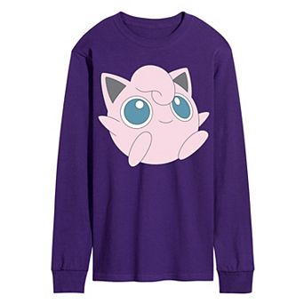 Men's Pokémon Jigglypuff Oversized Long Sleeve Graphic Tee