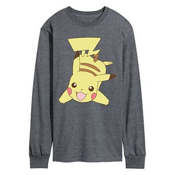 Men's Pokémon Pikachu Oversized Long Sleeve Graphic Tee