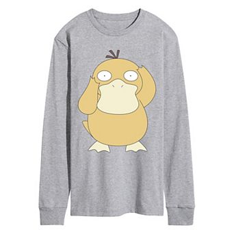 Men's Pokémon Psyduck Oversized Long Sleeve Graphic Tee