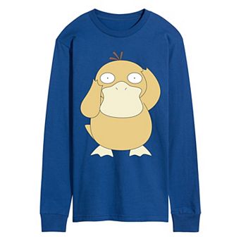 Men's Pokémon Psyduck Oversized Long Sleeve Graphic Tee