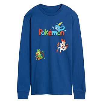 Men's Pokémon Gen 8 Starters Sword & Shield Long Sleeve Graphic Tee