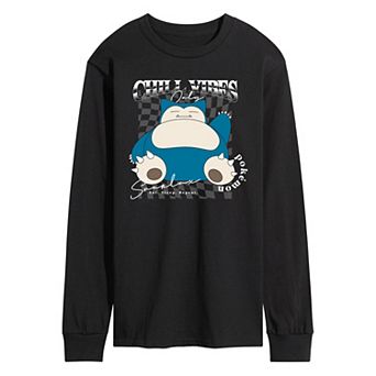 Men's Pokémon Snorlax Chill Vibes Only Long Sleeve Graphic Tee