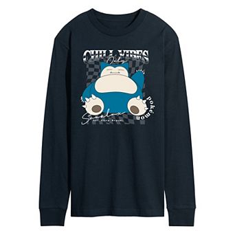 Men's Pokémon Snorlax Chill Vibes Only Long Sleeve Graphic Tee