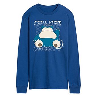 Men's Pokémon Snorlax Chill Vibes Only Long Sleeve Graphic Tee