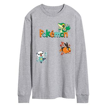 Men's Pokémon Gen 5 Starters Long Sleeve Graphic Tee