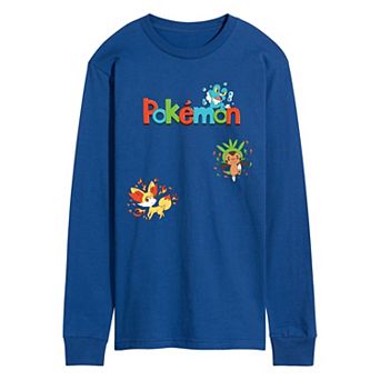 Men's Pokémon Gen 6 Starters Long Sleeve Graphic Tee
