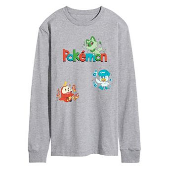 Men's Pokémon Gen 9 Starters Long Sleeve Graphic Tee