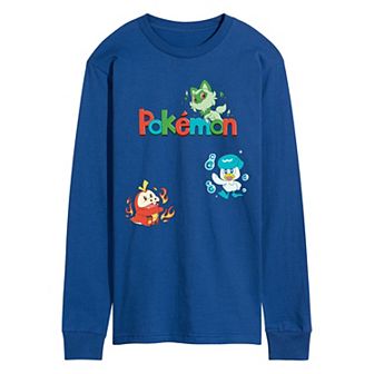 Men's Pokémon Gen 9 Starters Long Sleeve Graphic Tee