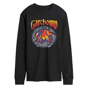 Men's Pokémon Garchomp Rocks Long Sleeve Graphic Tee