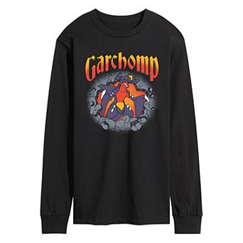 Men's Pokémon Garchomp Rocks Long Sleeve Graphic Tee