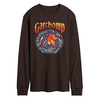 Men's Pokémon Garchomp Rocks Long Sleeve Graphic Tee