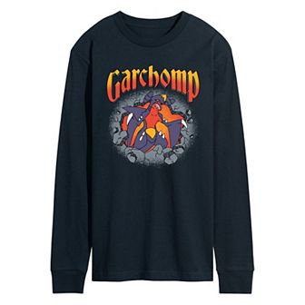 Men's Pokémon Garchomp Rocks Long Sleeve Graphic Tee