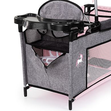 Bayer Multi-Bed Doll Playpen Accessory with Highchair & Mobile