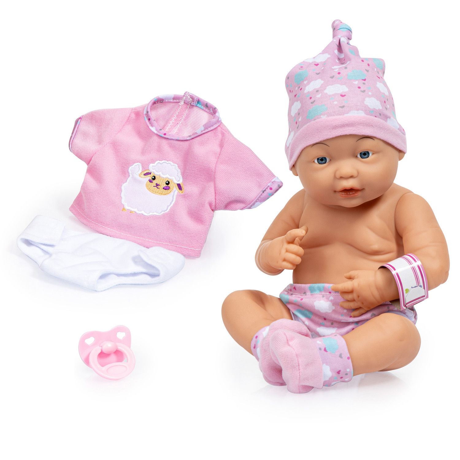 Детские куклы Bayer New Born Baby Doll with Outfit & Accessories