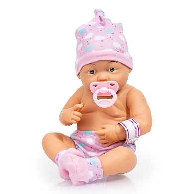 Bayer New Born Baby Doll with Outfit & Accessories