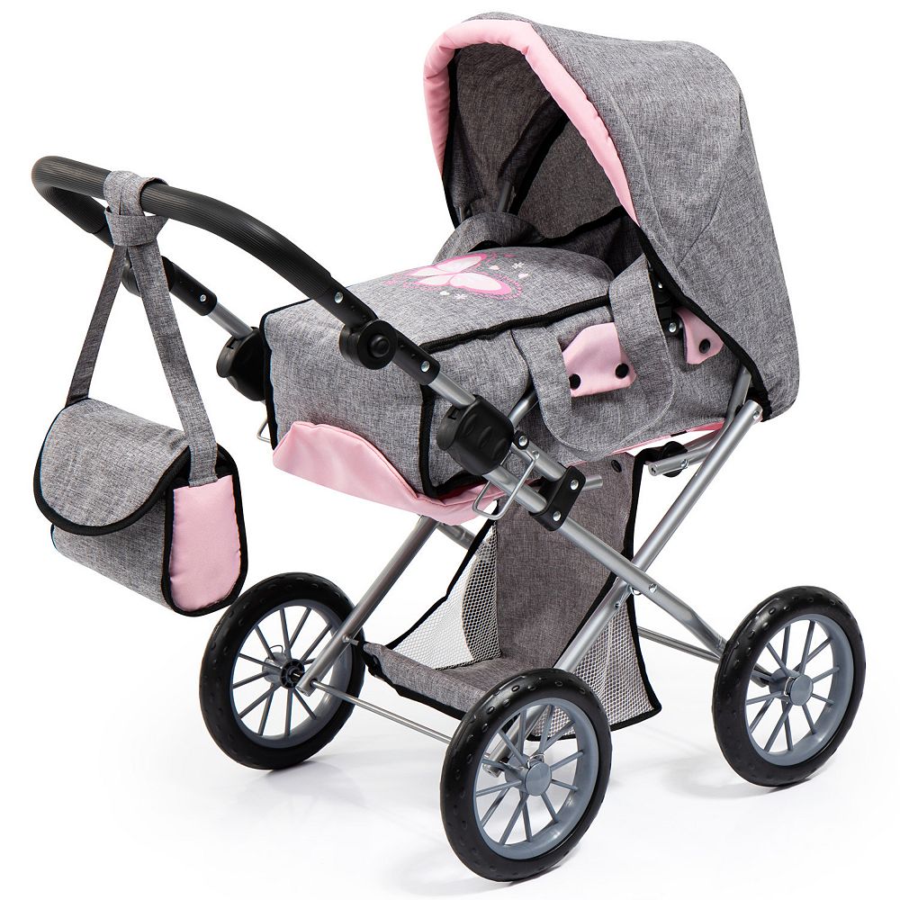 Bayer City Star Pram Navy & Pink