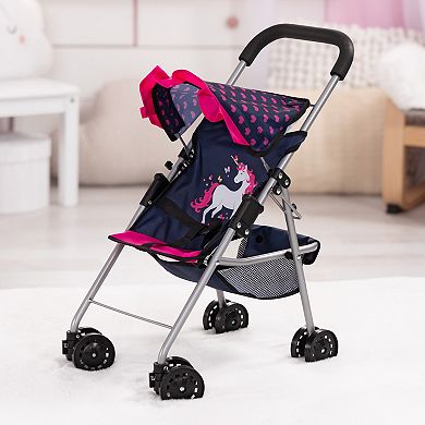 Bayer Buggy Stroller Accessory For Dolls With Sun Canopy, Foldable