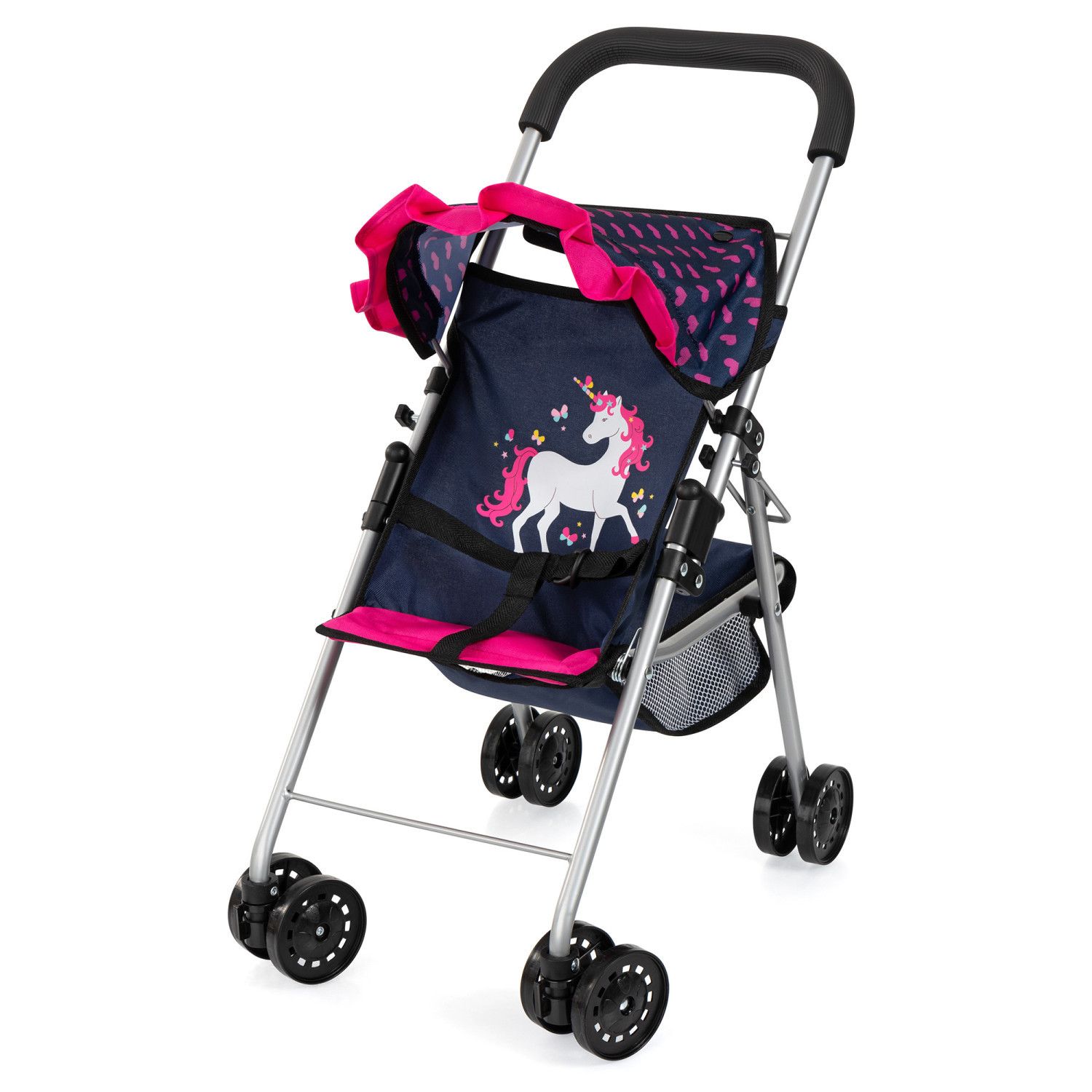 Детские аксессуары для кукол Bayer Buggy Stroller Accessory For Dolls With Sun Canopy, Foldable