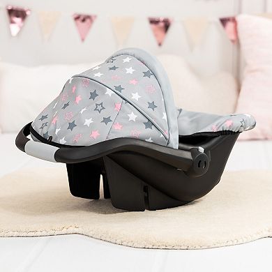 Bayer Doll Deluxe Car Seat Portable Travel Carrier For Dolls With Sunshade & Handle