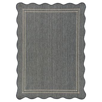 Sonoma Goods For Life® Scallop Edge Indoor / Outdoor Area Rug