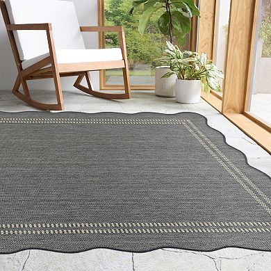 Sonoma Goods For Life® Scallop Edge Indoor / Outdoor Area Rug
