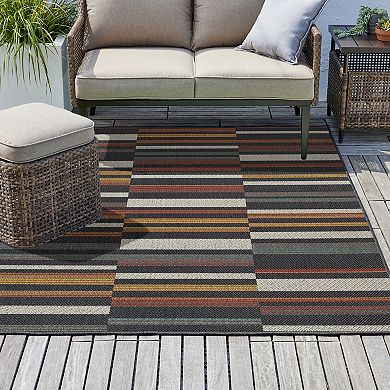 Sonoma Goods For Life® Broken Lines Indoor / Outdoor Area Rug