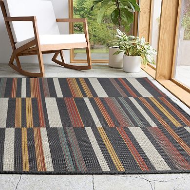 Sonoma Goods For Life® Broken Lines Indoor / Outdoor Area Rug