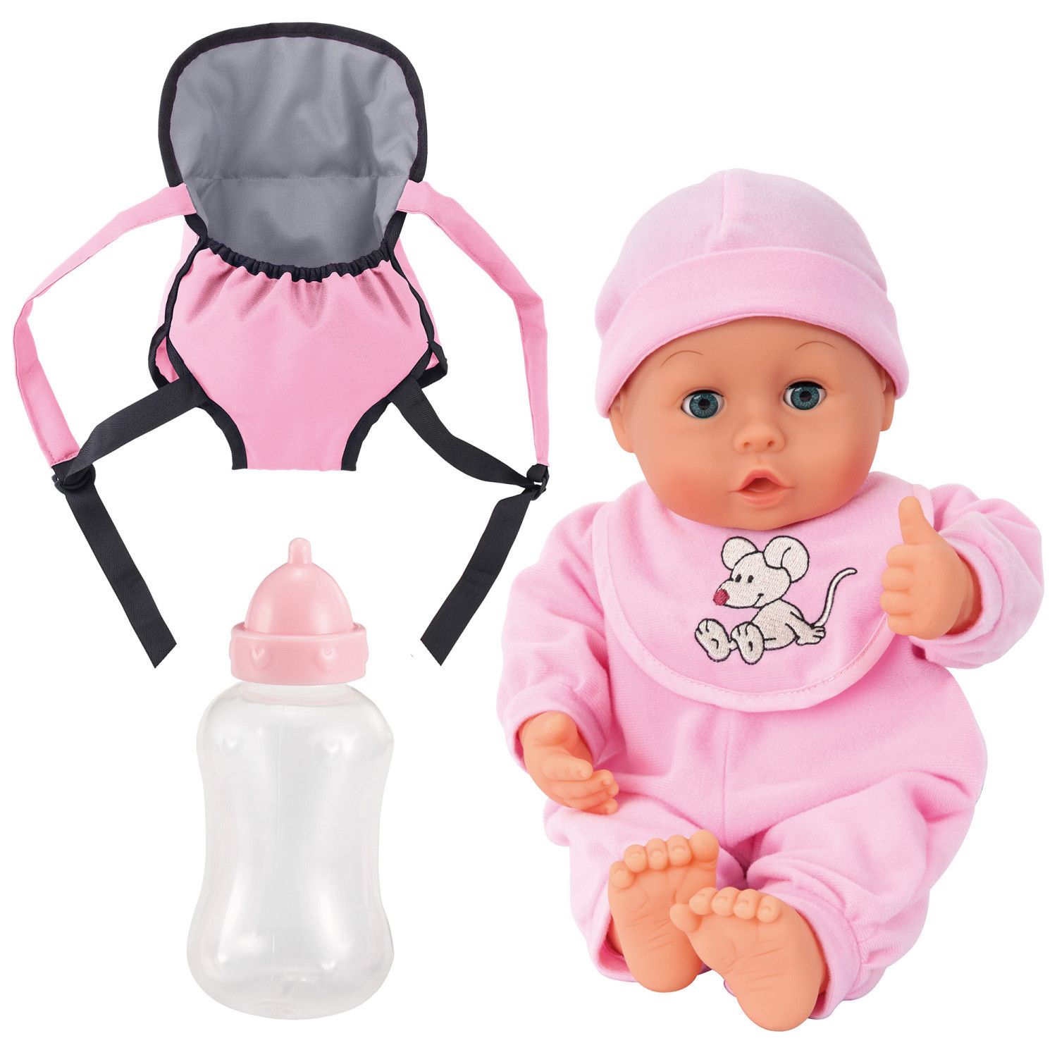 Bayer My First Words Baby Doll Carrier Set