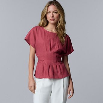 Women's Simply Vera Vera Wang Tie Waist Blouse