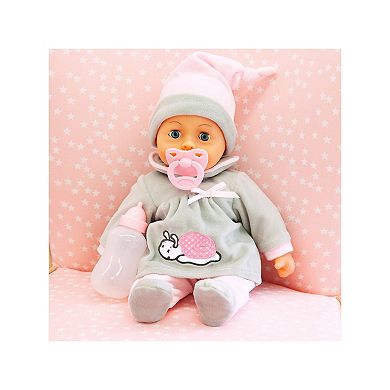 Bayer First Words Baby Doll With Sounds & Accessories