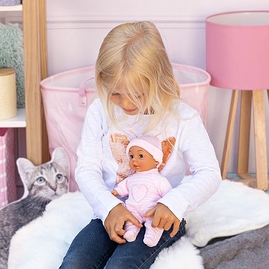 Bayer My First Baby Soft Body Doll With Sleepy Eyes & Cozy Onesie