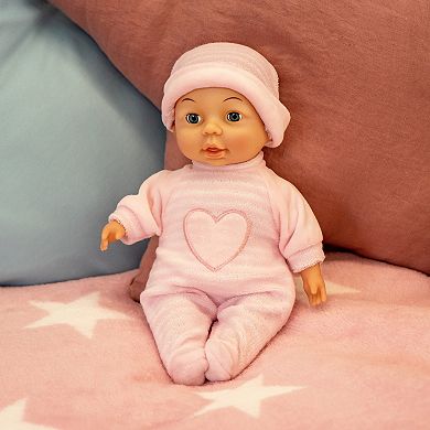 Bayer My First Baby Soft Body Doll With Sleepy Eyes & Cozy Onesie