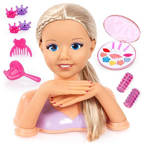Детские куклы Bayer Doll Styling Head with Long Hair & Beauty Accessories