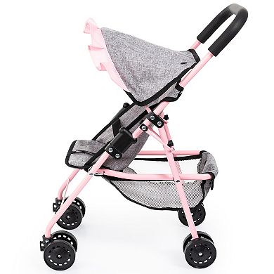 Bayer Doll Buggy With Handbag & Sunshade, Folding Play Stroller For Dolls Set