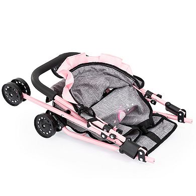 Bayer Doll Buggy With Handbag & Sunshade, Folding Play Stroller For Dolls Set