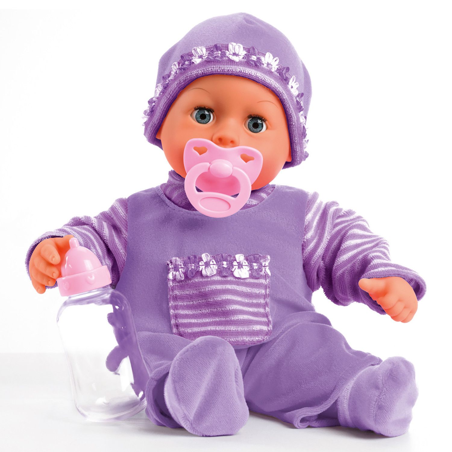 Детские куклы Bayer First Words Baby Soft Body Doll with Realistic Sounds & Accessories
